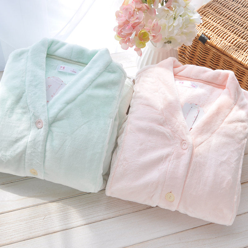 梦蜜孕妇睡衣加厚加绒女冬季珊瑚绒月子服产后哺乳秋冬产妇家居服