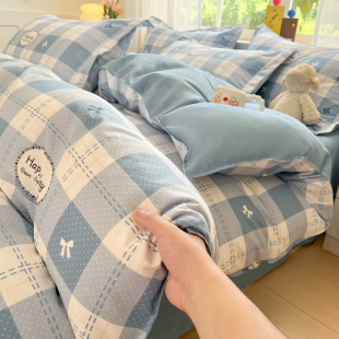 2025新款 被套单件加厚被罩四件套单人150x200x230学生宿舍三件套