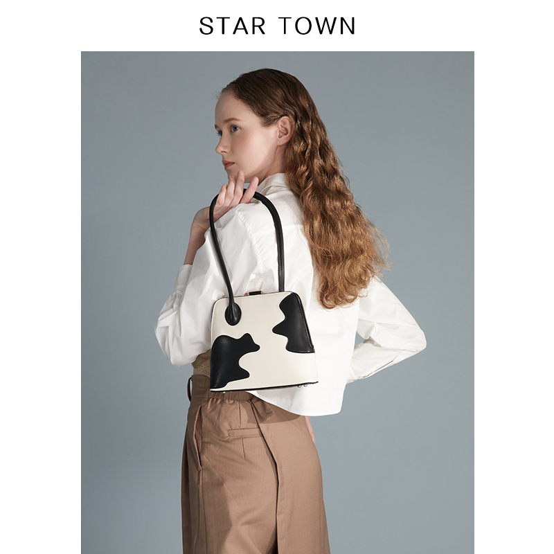 STARTOWN小众原创设计奶牛包2020新款潮流行单肩包包女链条斜挎包