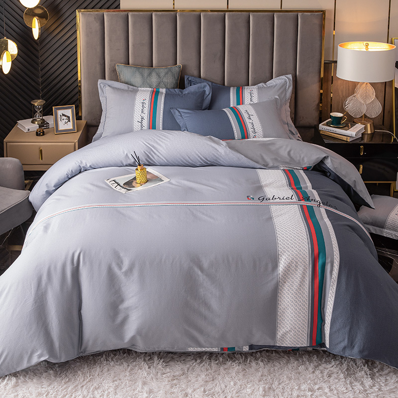 伊伊爱加密印花四件套全棉