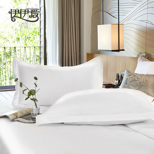 伊伊爱60*60S贡缎酒店白色枕套 58*88cm/TJ0JD02401236