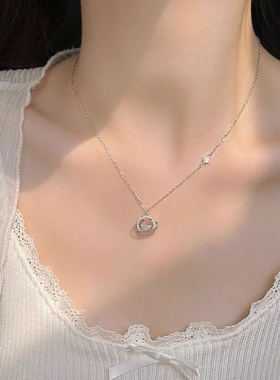 999纯银星球项链女韩国轻奢高级