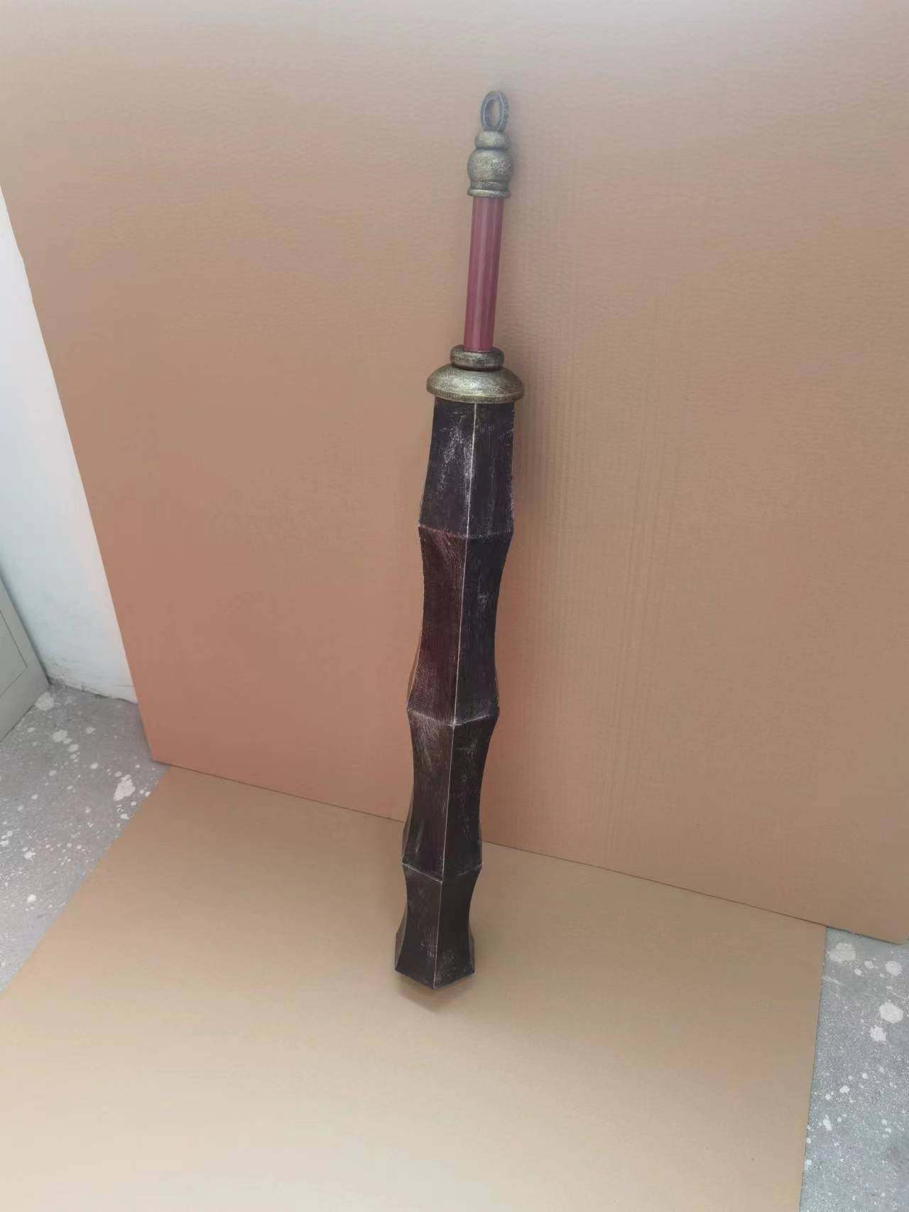 裁决之杖游戏《热血传奇》 武器战士 网游装备木质道具cos