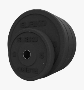 代购ELEIKO保险杠杠铃片BUMPERS静音橡胶力量举健身卧推深蹲硬拉