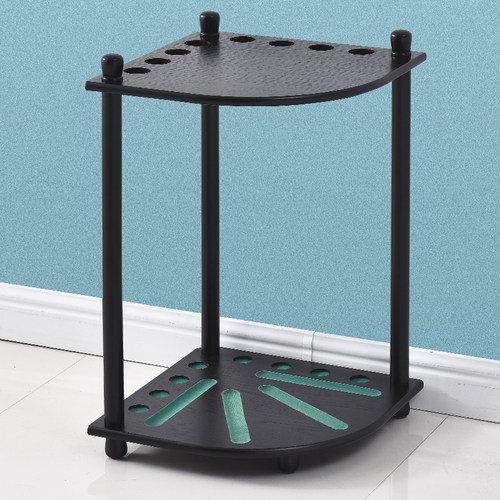 台球杆架子黑色球杆架实木材质