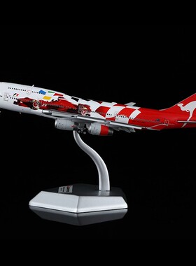 HX Models 1/400 澳洲航空F1赛车 B747-400 VH-OJC 金属飞机模型