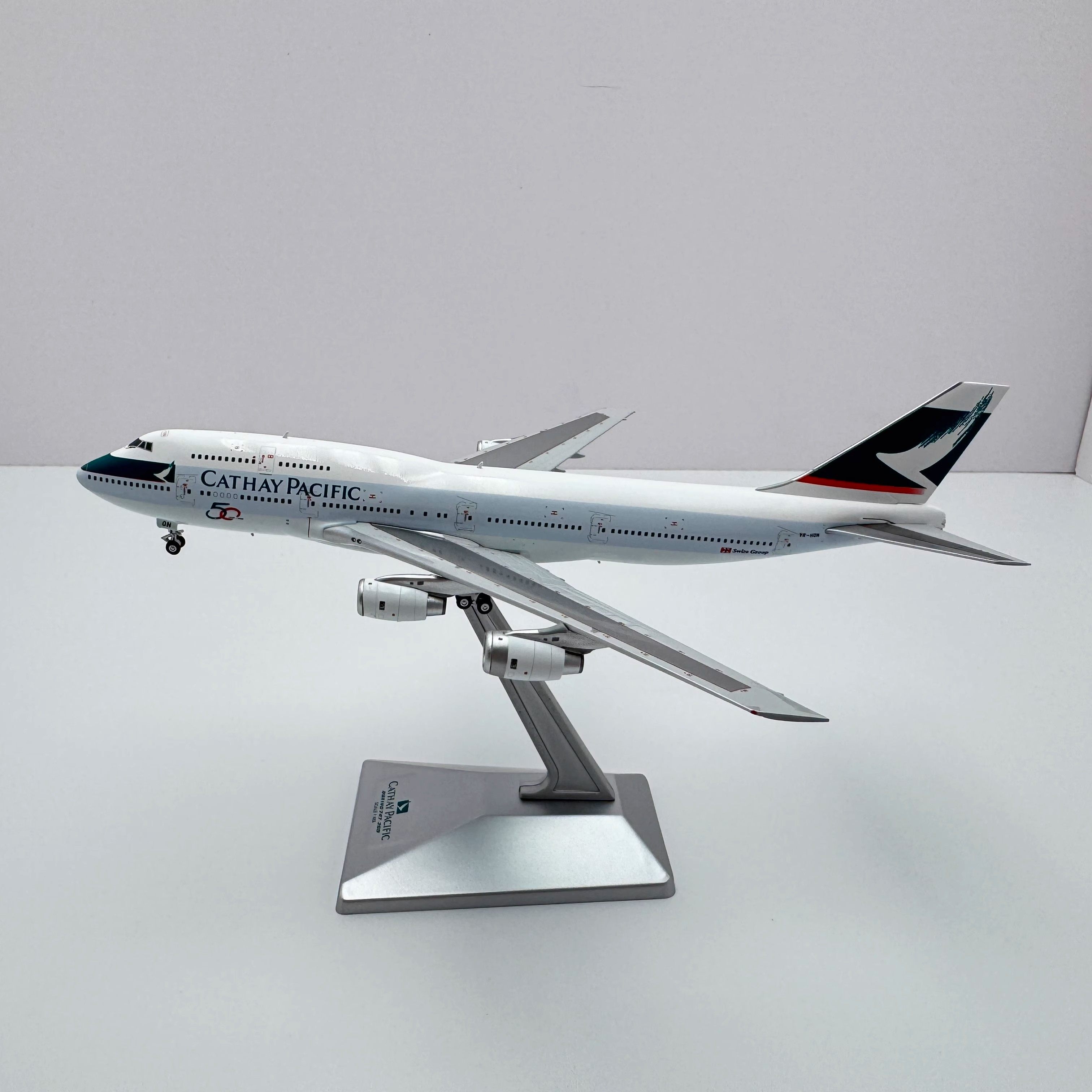 YY Wings 1/400 国泰航空VR-HON B747-300  金属飞机收藏航模礼品