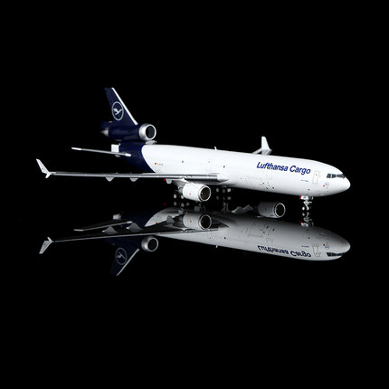 YY Wings 1/400 汉莎航空麦道 MD-11 D-ALCD合金货机生日礼品航模