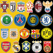 AC米兰足球车贴曼联利物浦阿森纳切尔西尤文巴萨皇马欧冠磁性贴纸