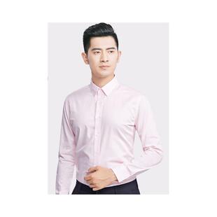 韩版衬衫工作服男夏季平领商务短袖白色免烫小衬衣棉质修身职业装