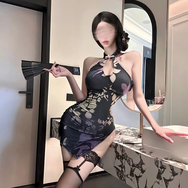 情绪趣内衣床性感高级感风情万种紧身裹胸旗袍勾魂服女生情取穿搭