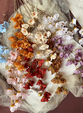 紫荆花仿真花线条花艺插花装饰