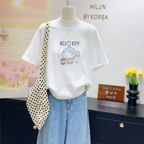 减龄少女心Kitty猫短袖显腿长