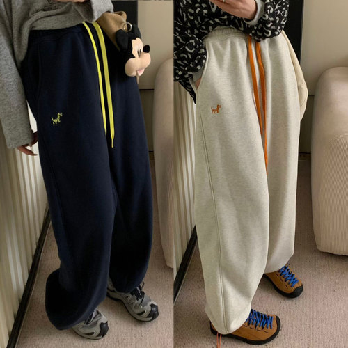 梨形姐妹显瘦休闲卫裤加绒休闲裤