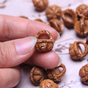 嫣然艺坊正宗野生山桃核手工雕刻平安线蓝桃胡假一十倍退款