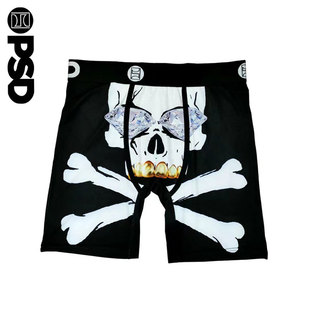 外贸 四角裤 PSD平角内裤 潮牌欧文欧美风篮球街头运动Ins印花内裤