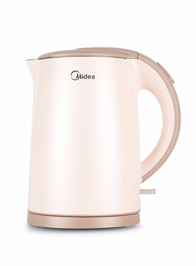 Midea/美的 MK-H415E2J电水壶双层防烫食品级304不锈钢材质1800W