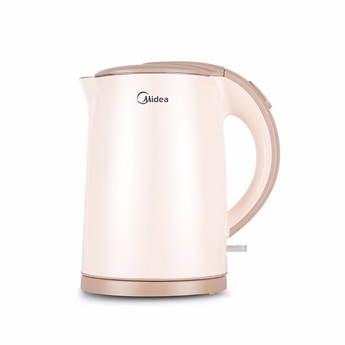 Midea/美的 MK-H415E2J电水壶双层防烫食品级304不锈钢材质1800W