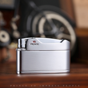 经典款 日本王子PRINCE气体超薄按压磕头式老式打火机88E系列