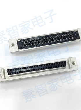伺服电机插座SCSI-68P孔式直脚母头DB型带耳连接器高品质