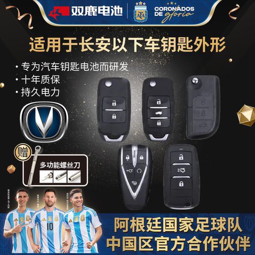 双鹿汽车钥匙纽扣电池CR2032