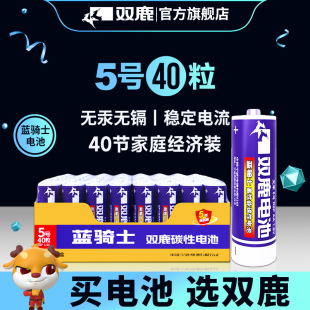 AA电池1.5V一次性普通干电池挂钟 双鹿碳性电池5号电池7号电池五号七号儿童玩具钟表电视遥控器正品