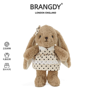 英国BRANGDY可爱安妮兔系列公仔穿衣服兔子玩偶兔兔毛绒玩具生日