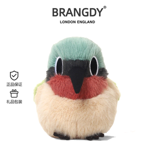 英国BRANGDY叉尾太阳鸟毛绒玩具可爱小鸟公仔睡觉抱枕玩偶娃娃