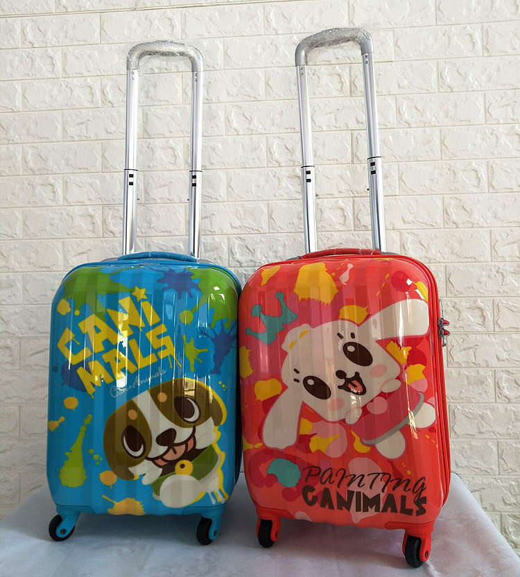 微瑕全新正品18寸新秀丽儿童卡通动物拉杆箱行李箱万向轮abs+pc