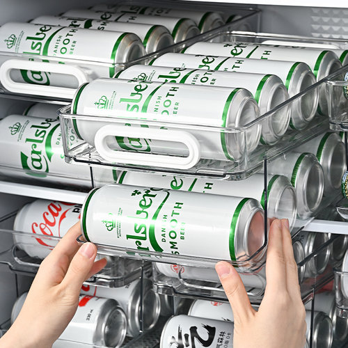 可滚动的双层饮料收纳架