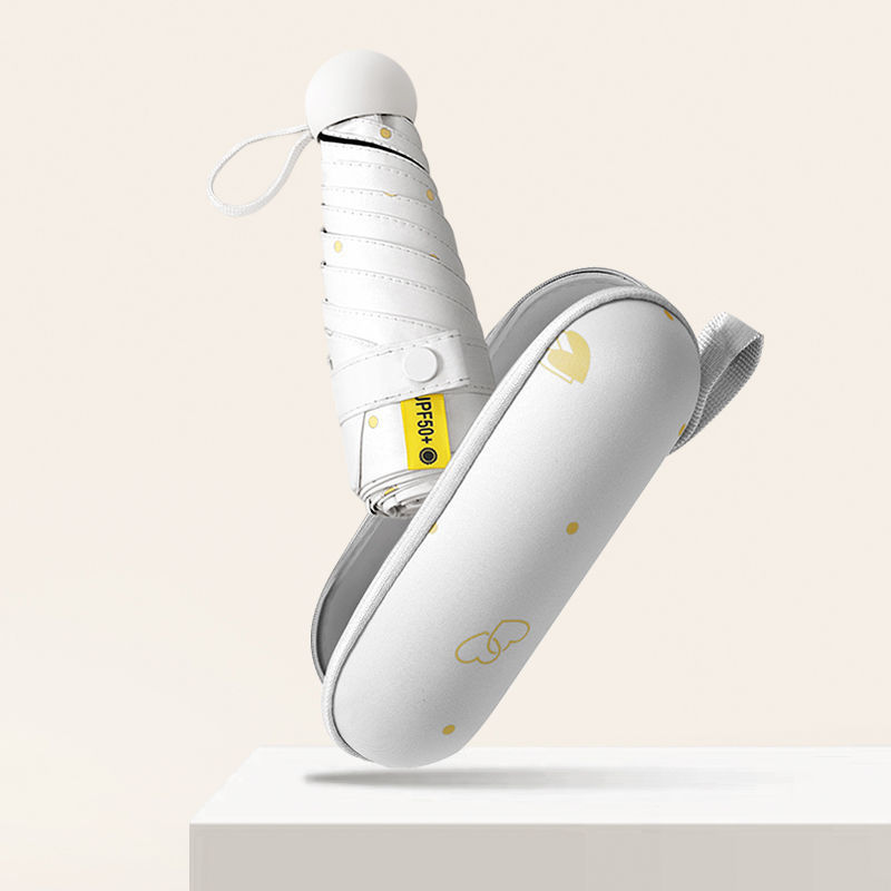 爆款五折伞晴雨两用女太阳伞防晒防紫外线胶囊伞折叠迷你遮阳雨伞