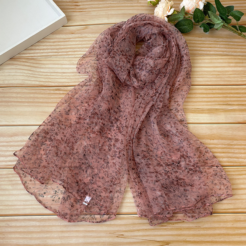 春秋薄款休闲女士桑蚕丝丝巾