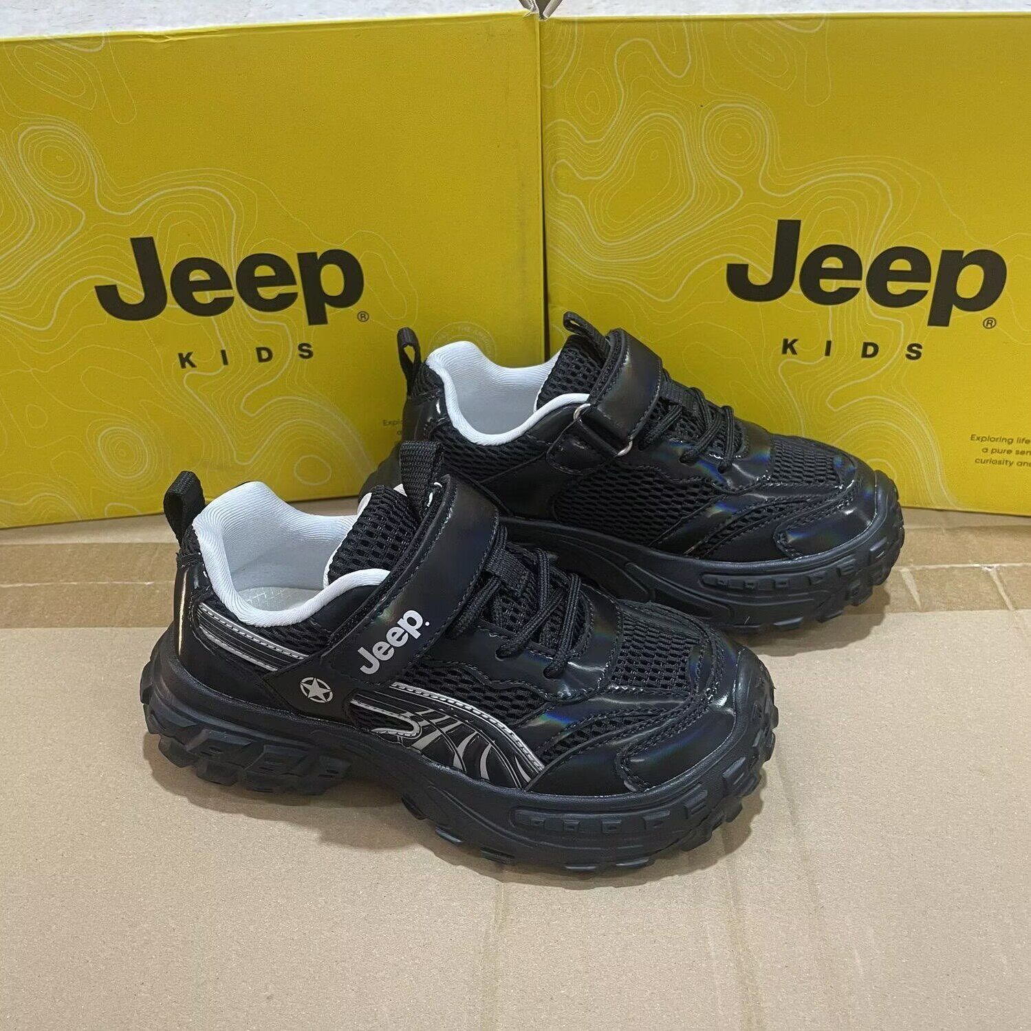 JEEP男童运动鞋春秋款透气跑步鞋