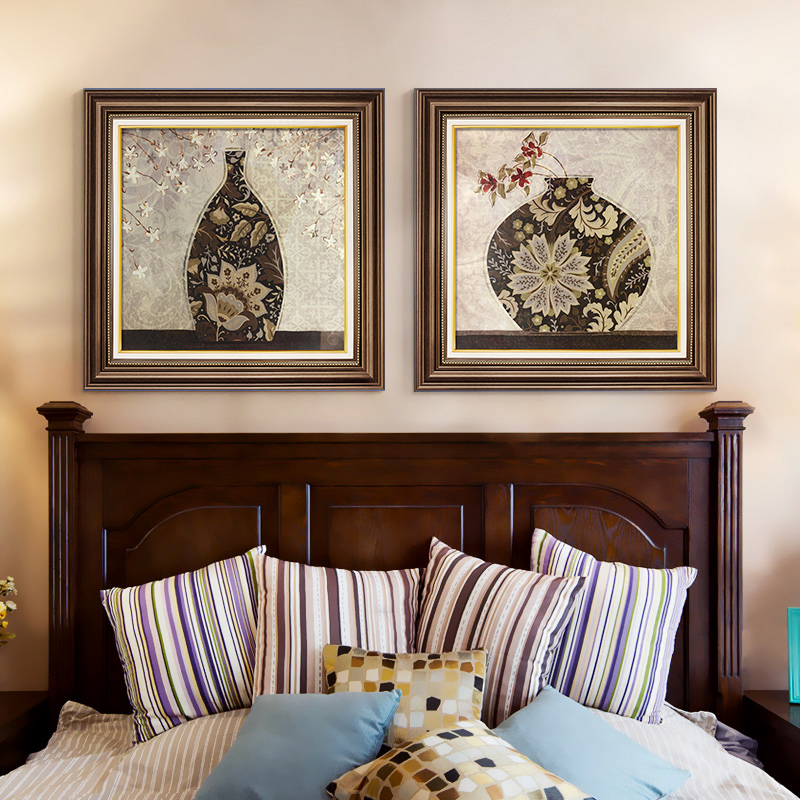 复古花瓶欧式客厅餐厅装饰画