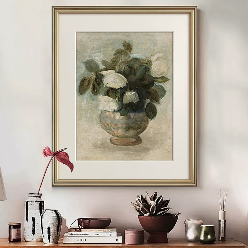 花香》法式复古客厅花卉装饰画