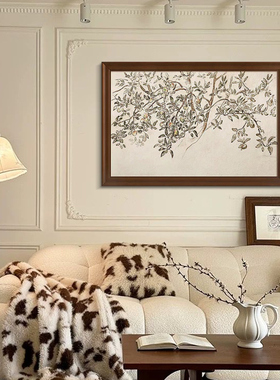 L平安果》法式中古风玄关装饰画复古客厅餐厅壁画斗柜卧室挂画