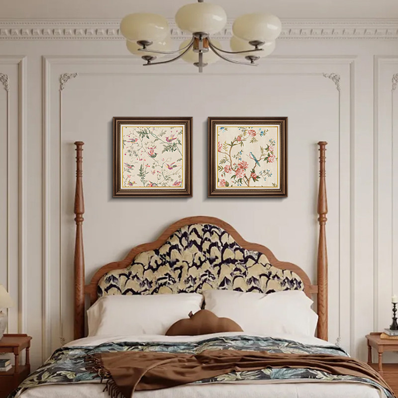 喜上眉梢》美式复古卧室床头装饰画客厅沙发墙壁画餐厅玄关柜挂画,家居饰品,现代装饰画,淘宝优惠券,粉丝福利购,淘宝优惠卷