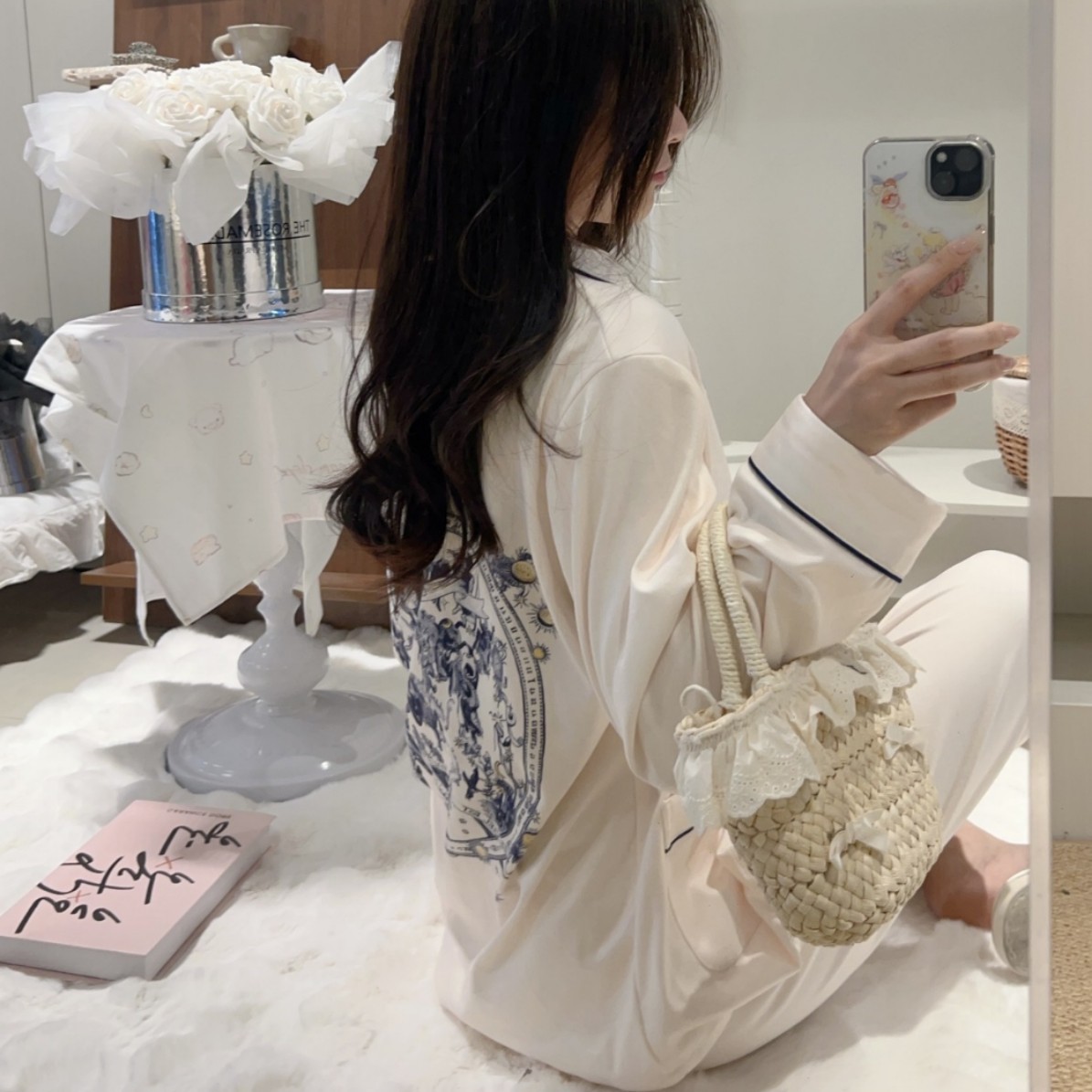 秋冬德绒大牌睡衣套装女士薄绒绒宽松加厚款轻奢阳离子家居服