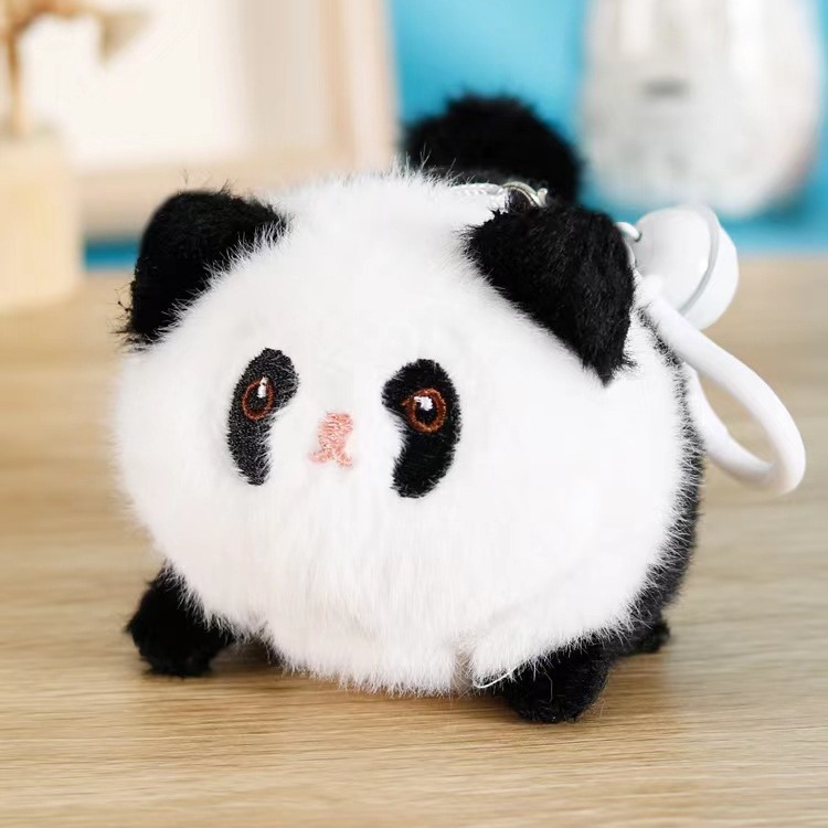 毛绒玩具会叫的玩偶挂件钥匙扣甩尾巴小猫会甩尾巴的解压小动物