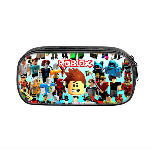 新款潮流中小学生笔袋男孩女孩 roblox 时尚卡通笔袋大容量文具盒