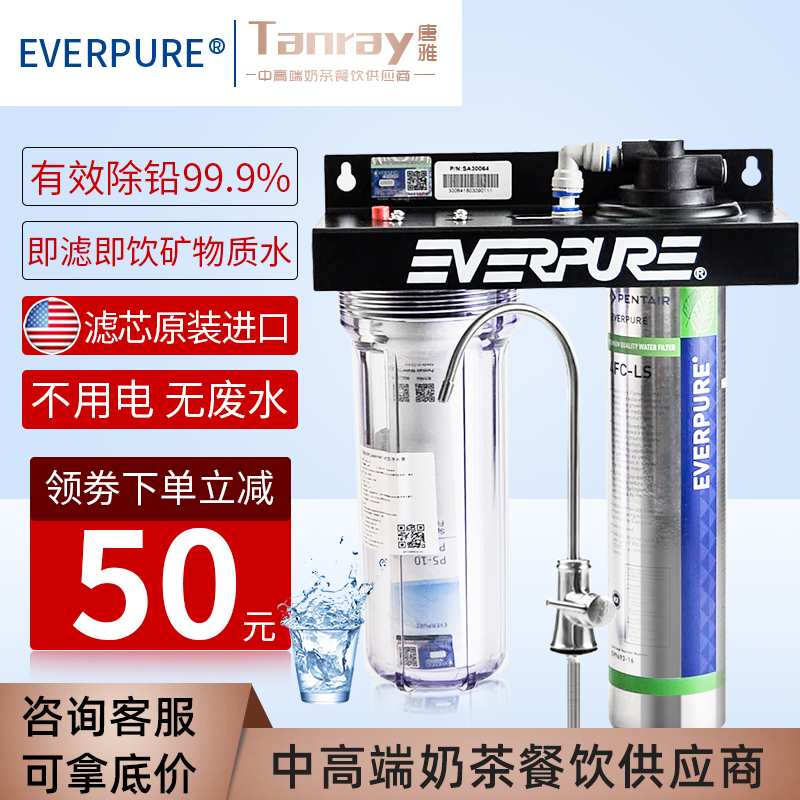 美国爱惠浦净水器商用净水机厨房餐饮唐雅奶茶店水吧台直饮过滤机