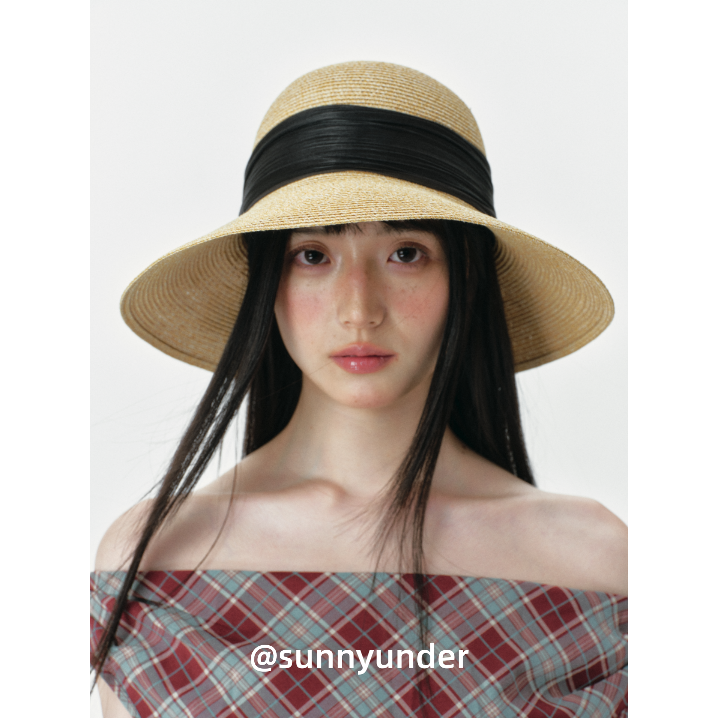 大蝴蝶结草编草帽女夏季出游防晒遮阳帽子海边沙滩防紫外线太阳帽