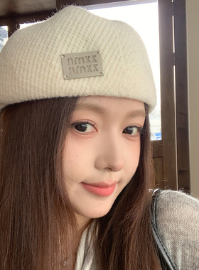 新款反戴时尚贝雷帽子女秋冬季复古显脸小百搭前进帽文艺风画家帽