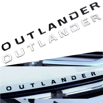 适用于13-21年老款欧蓝德字母贴车头机盖车标OUTLANDER改装欧蓝德