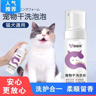 宠物干洗泡沫慕斯狗狗除臭免洗沐浴露猫咪香波幼犬小猫咪兔子专用