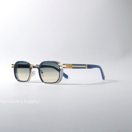 宫廷风方形渐变色太阳眼镜UV400防紫外线辐射防晒配近视小众墨镜