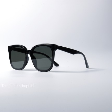 大牌平替尼龙镜片黑墨镜UV400防紫外线遮阳韩版gm风格潮太阳眼镜