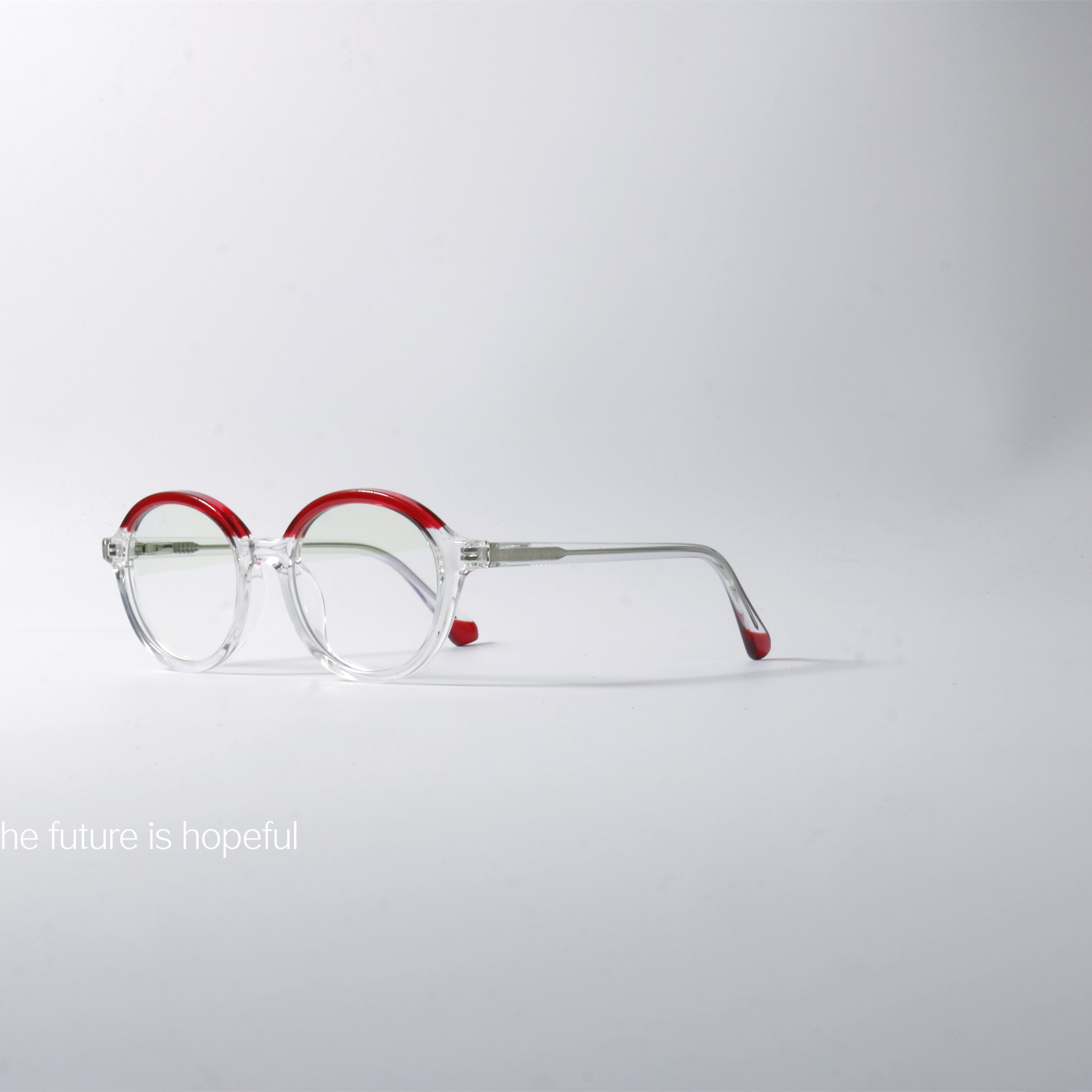 撞色设计圆框TR90材质防蓝光眼镜初号机配色弹性镜腿近视眼镜框架