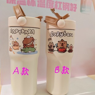 尚泰7805车载桌面两用吸水杯保温杯680mL大容量316不锈钢便携杯