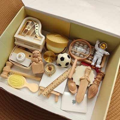 抓周用品道具现代套装一周岁布置蛇宝宝生日抓阄物品全套单件